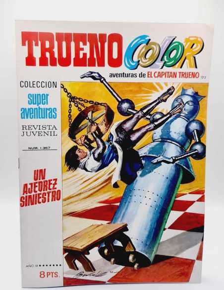 DE KIOSCO EL CAPITAN TRUENO COLOR 122 UN AJEDREZ SINIESTRO 1367 GRAPA BRUGUERA