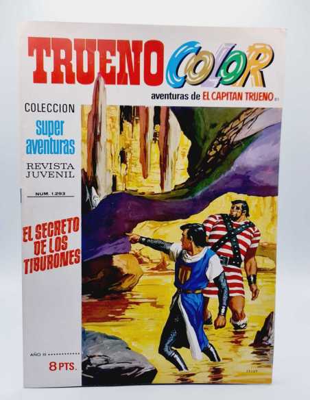 DE KIOSCO EL CAPITAN TRUENO COLOR 85 EL SECRETO DE LOS TIBURONES 1293 GRAPA BRUGUERA