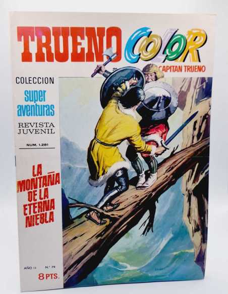 DE KIOSCO EL CAPITAN TRUENO COLOR 79 LA MONTAÑA DE LA ETERNA NIEBLA 1281 GRAPA BRUGUERA
