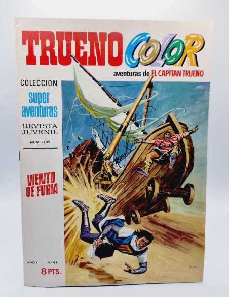 EXCELENTE ESTADO EL CAPITAN TRUENO COLOR 43 VIENTO DE FURIA 1209 GRAPA BRUGUERA