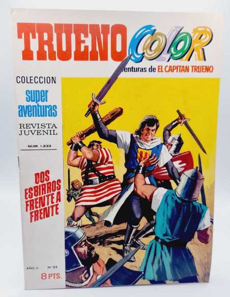 EXCELENTE ESTADO EL CAPITAN TRUENO COLOR 55 DOS ESBIRROS FRENTE A FRENTE 1233 GRAPA BRUGUERA