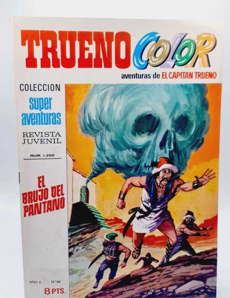 MUY BUEN ESTADO EL CAPITAN TRUENO COLOR 66 EL BRUJO DEL PANTANO 1255 GRAPA BRUGUERA