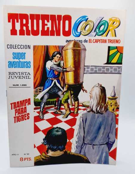 DE KIOSCO EL CAPITAN TRUENO COLOR 81 TRAMPA PARA TIGRES 1285 GRAPA BRUGUERA