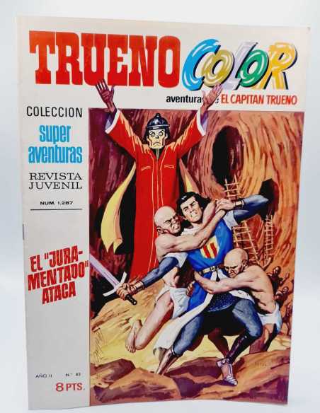 DE KIOSCO EL CAPITAN TRUENO COLOR 82 EL JURAMENTADO ATACA GRAPA BRUGUERA