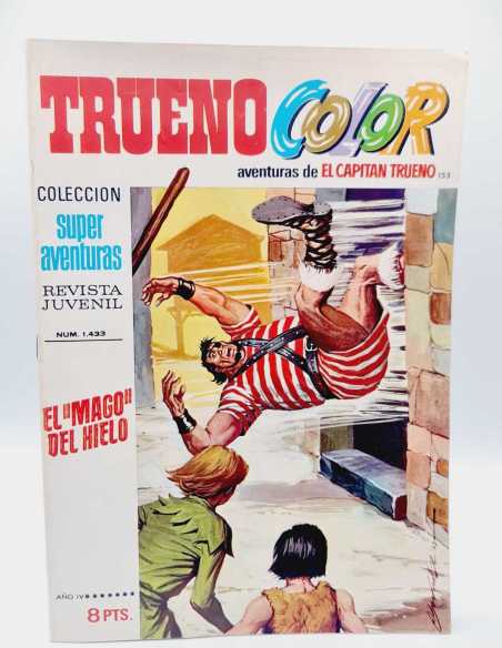 DE KIOSCO EL CAPITAN TRUENO COLOR 155 EL MAGO DEL HIELO 1433 GRAPA BRUGUERA