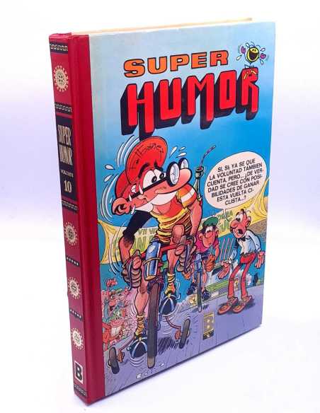 EXCELENTE ESTADO SUPER HUMOR 10 SEGUNDA EDICION MORTADELO Y FILEMON TAPA DURA BRUGUERA
