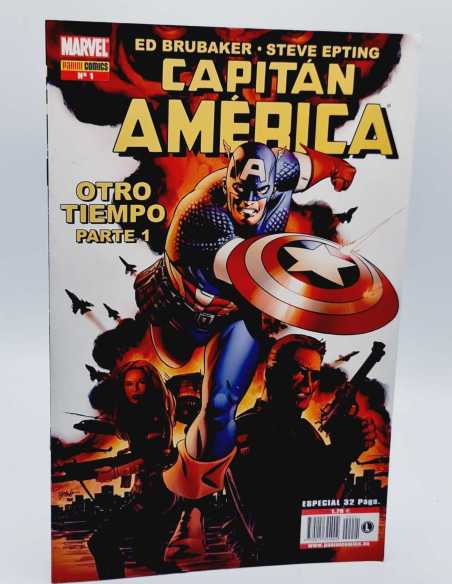 CASI EXCELENTE ESTADO MARVEL KNIGHTS CAPITAN AMERICA 1 PANINI COMICS GRAPA