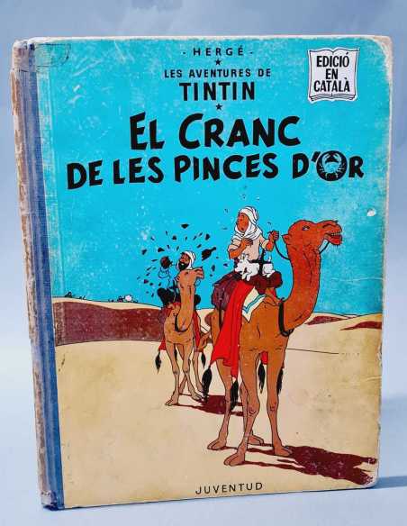 TINTIN EL CRANC DE LES PINCES D'OR 1971 NORMAL ESTADO SEGUNDA EDICION CATALA JUVENTUD CATALAN TELA