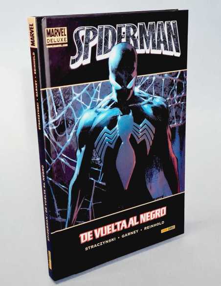 EXCELENTE ESTADO SPIDERMAN DE VUELTA AL NEGRO TAPA DURA MARVEL DELUXE PANINI