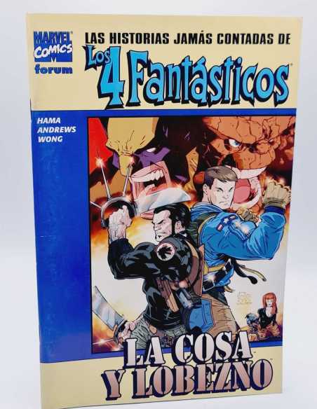 EXCELENTE ESTADO LAS HISTORIAS JAMAS CONTADAS DE LOS 4 FANTASTICOS LA COSA Y LOBEZNO FORUM GRAPA