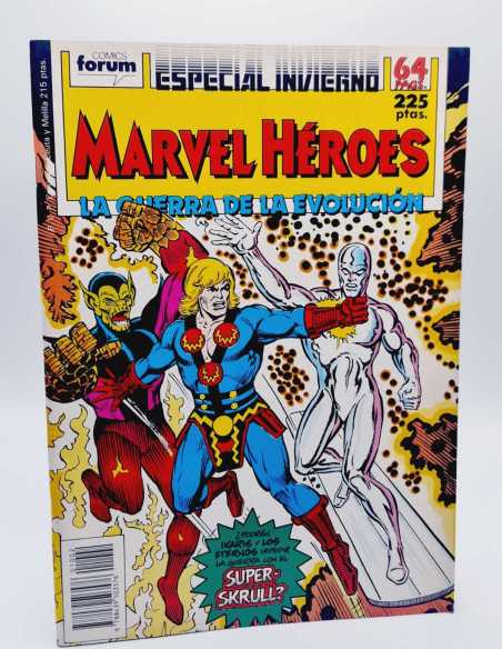 EXCELENTE ESTADO MARVEL HEROES LA GUERRA DE LA EVOLUCION ESPECIAL INVIERNO FORUM COMICS GRAPA