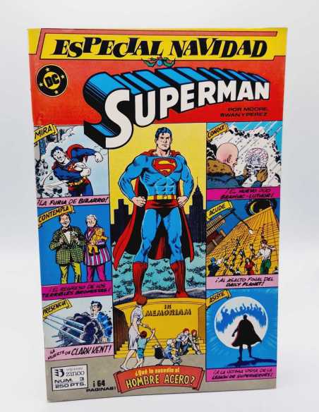 EXCELENTE ESTADO SUPERMAN ESPECIAL NAVIDAD 3 DC ZINCO EXTRA