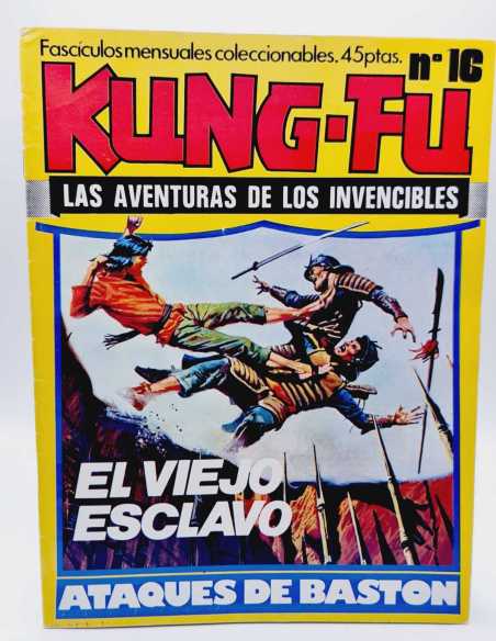 CASI EXCELENTE ESTADO KUNG-FU LAS AVENTURAS DE LOS INVENCIBLES 16 EL VIEJO ESCLAVO AMAIKA GRAPA
