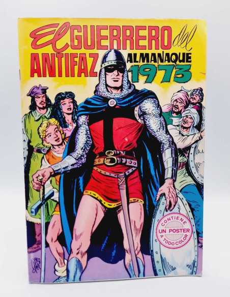 CASI EXCELENTE ESTADO ALMANAQUE EL GUERRERO DEL ANTIFAZ 1973 VALENCIANA GRAPA