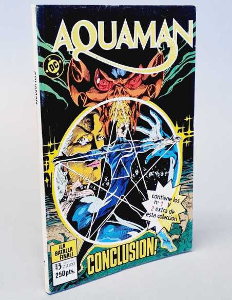 CASI EXCELENTE ESTADO AQUAMAN LA BATALLA FINAL RETAPADO 1 Y 2 EXTRA ESPECIAL DC ZINCO