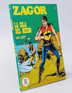 CASI EXCELENTE ESTADO ZAGOR 15 LA ISLA DEL MIEDO BURU-LAN