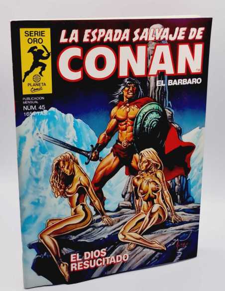 DE KIOSCO LA ESPADA SALVAJE DE CONAN 45 EL DIOS RESUCITA SERIE ORO PLANETA COMICS GRAPA