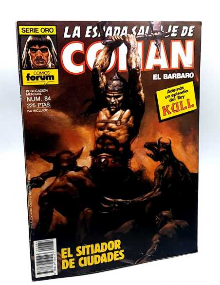 DE KIOSCO LA ESPADA SALVAJE DE CONAN 84 EL SITIADOR DE CIUDADES SERIE ORO PLANETA COMICS GRAPA