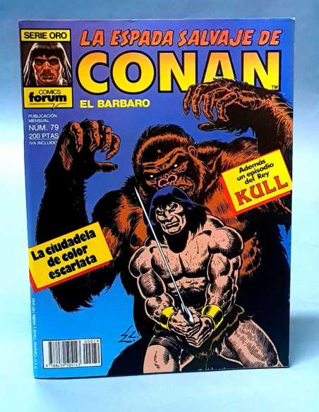 EXCELENTE ESTADO LA ESPADA SALVAJE DE CONAN 79 CIUDADELA ESCARLATA SERIE ORO FORUM PLANETA GRAPA