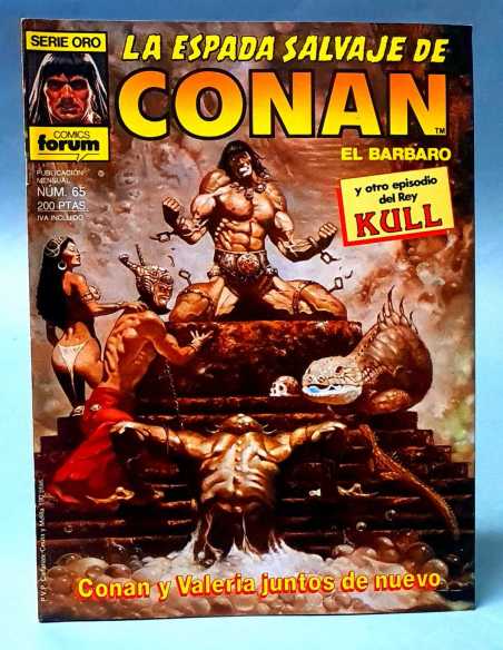 EXCELENTE ESTADO LA ESPADA SALVAJE DE CONAN 65 VALERIA JUNTOS DE NUEVO SERIE ORO FORUM PLANETA GRAPA