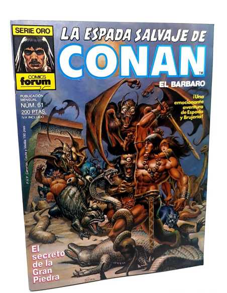 DE KIOSCO LA ESPADA SALVAJE DE CONAN 61 EL SECRETO DE LA GRAN PIEDRA SERIE ORO FORUM PLANETA GRAPA
