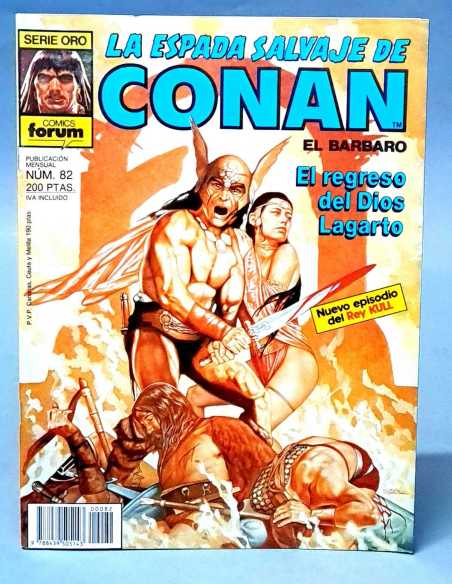 EXCELENTE ESTADO LA ESPADA SALVAJE DE CONAN 82 SERIE ORO FORUM PLANETA GRAPA