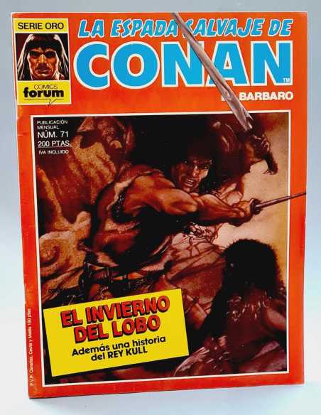 MUY BUEN ESTADO LA ESPADA SALVAJE DE CONAN 71 INVIERNO DEL LOBO SERIE ORO FORUM PLANETA GRAPA