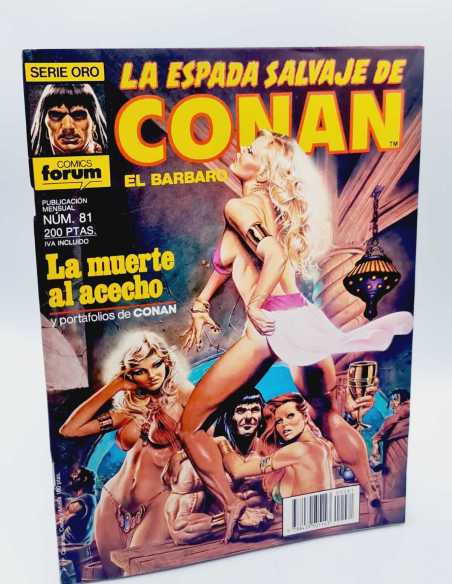 CASI EXCENTE ESTADO LA ESPADA SALVAJE DE CONAN 81 SERIE ORO FORUM PLANETA