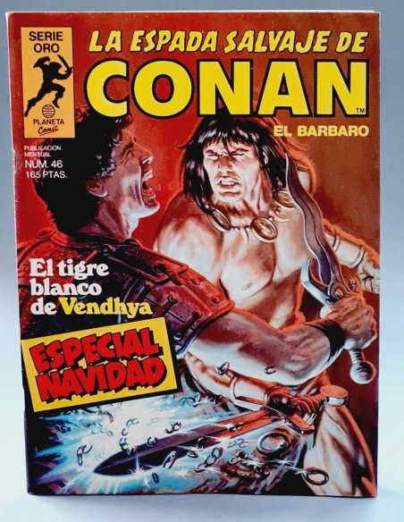 EXCELENTE ESTADO LA ESPADA SALVAJE DE CONAN 46 EXTRA ESPECIAL NAVIDAD SERIE ORO FORUM PLANETA GRAPA