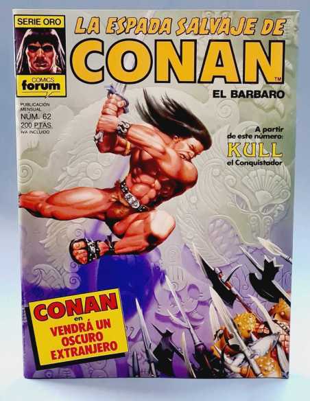 EXCELENTE ESTADO LA ESPADA SALVAJE DE CONAN 62 OSCURO EXTRANJERO SERIE ORO FORUM PLANETA GRAPA