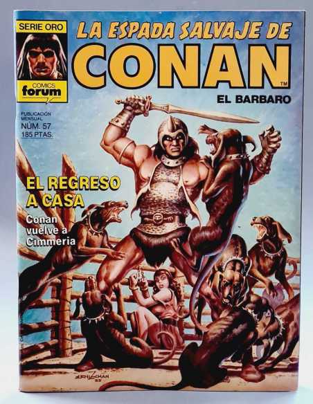 EXCELENTE ESTADO LA ESPADA SALVAJE DE CONAN 57 REGRESO A CASA SERIE ORO FORUM PLANETA GRAPA