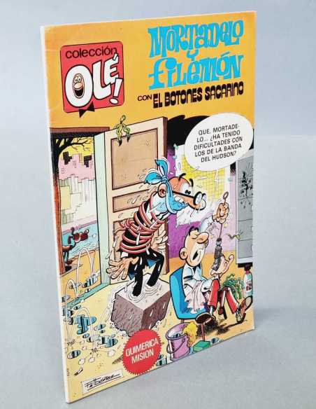 CASI EXCELENTE ESTADO MORTADELO Y FILEMON 209 PRIMERA EDICION QUIMERICA MISION OLE BRUGUERA