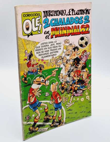 BUEN ESTADO MORTADELO Y FILEMON 242 PRIMERA EDICION 2 CHALADOS EN EL MUNDIAL 82 OLE BRUGUERA