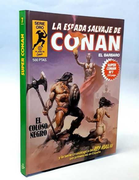 DE KIOSCO LA ESPADA SALVAJE DE CONAN 7 EL COLOSO NEGRO PRIMERA EDICION SERIE ORO SUPER PLANETA
