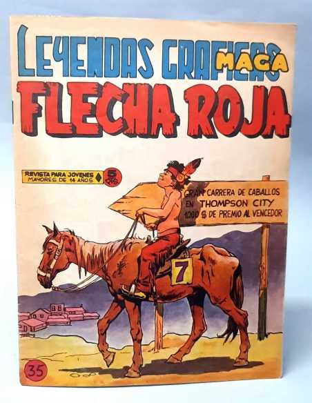 CASI EXCELENTE ESTADO FLECHA ROJA 35 LEYENDAS GRAFICAS MAGA ORIGINAL