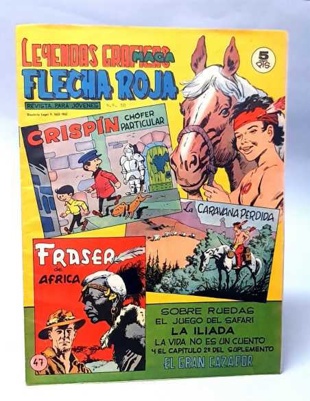CASI EXCELENTE ESTADO FLECHA ROJA 47 LEYENDAS GRAFICAS MAGA ORIGINAL