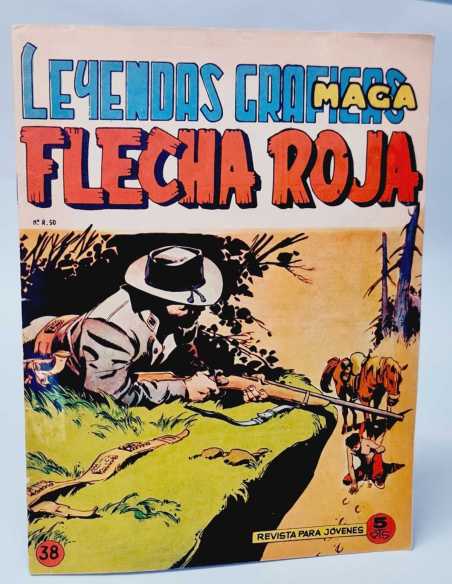 CASI EXCELENTE ESTADO FLECHA ROJA 38 LEYENDAS GRAFICAS MAGA ORIGINAL