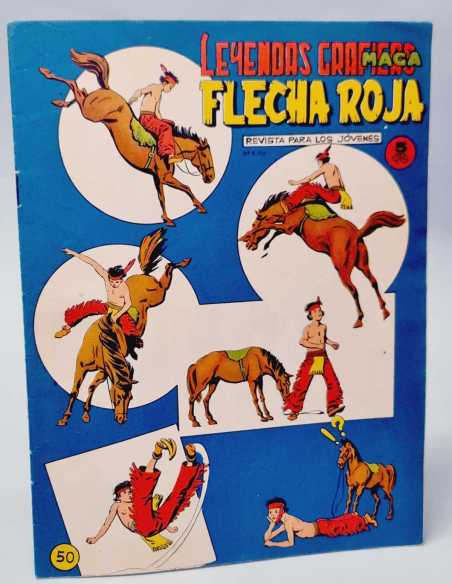 CASI EXCELENTE ESTADO FLECHA ROJA 50 LEYENDAS GRAFICAS MAGA ORIGINAL