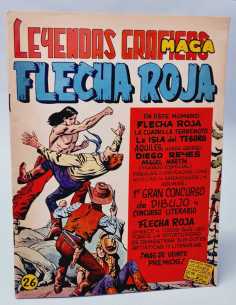 CASI EXCELENTE ESTADO FLECHA ROJA 26 LEYENDAS GRAFICAS...