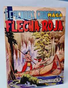 CASI EXCELENTE ESTADO FLECHA ROJA 28 LEYENDAS GRAFICAS...