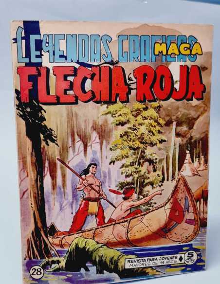 CASI EXCELENTE ESTADO FLECHA ROJA 28 LEYENDAS GRAFICAS MAGA ORIGINAL