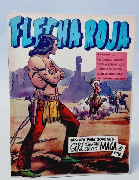 EXCELENTE ESTADO FLECHA ROJA 7 LEYENDAS GRAFICAS MAGA ORIGINAL