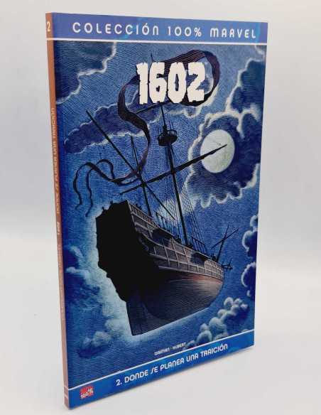 DE KIOSCO 100% MARVEL 1602 DONDE SE PLANEA UNA TRAICION 2 COLECCION PANINI TAPA BLANDA