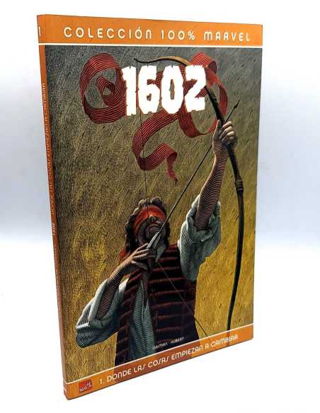 DE KIOSCO 100% MARVEL 1602 DONDE LAS COSAS EMPIEZAN A CAMBIAR 1 COLECCION PANINI TAPA BLANDA