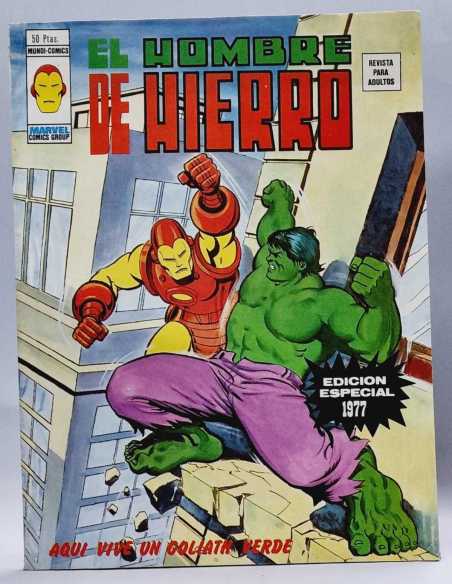 DE KIOSCO EL HOMBRE DE HIERRO AQUI VIVE UN GOLIAD VERDE EDICION ESPECIAL 1977 MARVEL VERTICE