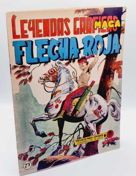 EXCELENTE ESTADO FLECHA ROJA 27 LEYENDAS GRAFICAS MAGA ORIGINAL