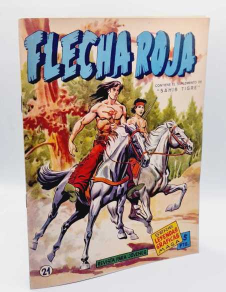 EXCELENTE ESTADO FLECHA ROJA 21 LEYENDAS GRAFICAS MAGA ORIGINAL