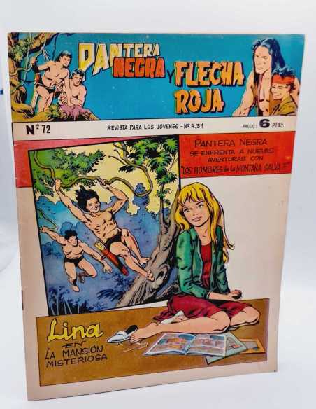 EXCELENTE ESTADO PANTERA NEGRA Y FLECHA ROJA 72 LEYENDAS GRAFICAS MAGA ORIGINAL