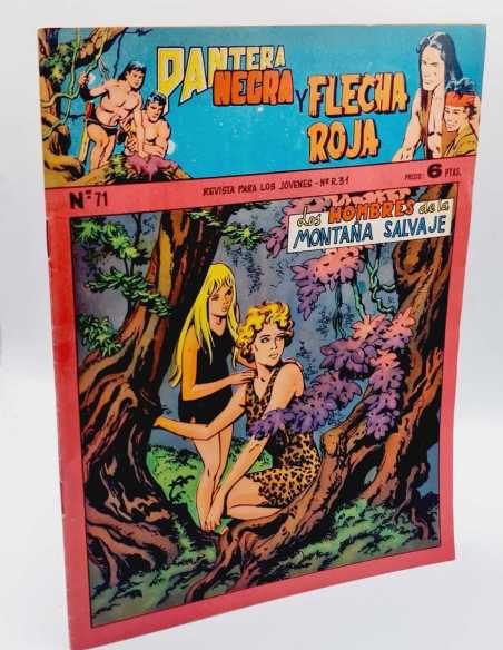EXCELENTE ESTADO PANTERA NEGRA Y FLECHA ROJA 71 LEYENDAS GRAFICAS MAGA ORIGINAL