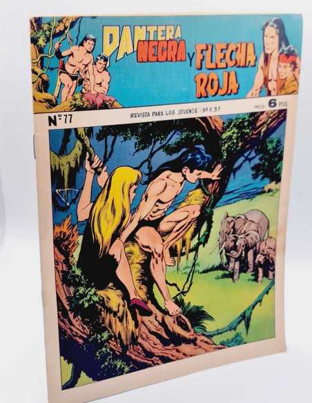 EXCELENTE ESTADO PANTERA NEGRA Y FLECHA ROJA 77 LEYENDAS GRAFICAS MAGA ORIGINAL